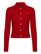 Cable-Knit Cotton Cardigan Tops Knitwear Cardigans Red Polo Ralph Laur...