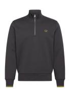 Half Zip Sweatshirt Tops Sweat-shirts & Hoodies Sweat-shirts Grey Fred...