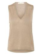 Thaniiw Tank Tops T-shirts & Tops Sleeveless Gold InWear