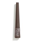 Slanted Eye Liner Eyeliner Rajauskynä Meikki Brown GOSH COPENHAGEN