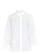 Mschingela Zenika Shirt Tops Shirts Long-sleeved White MSCH Copenhagen