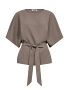 Mmrikala Miley Blouse Tops Blouses Short-sleeved Beige MOS MOSH